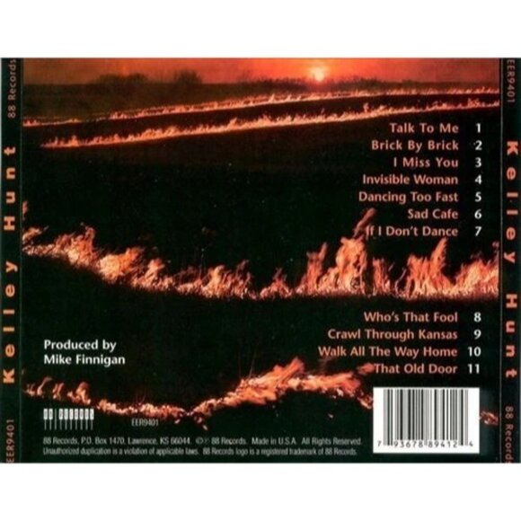 CD Kelley Hunt Self Titled By Kelley Hunt Signed 1998 Album 88 Records VTG USA - Picture 2 of 9
